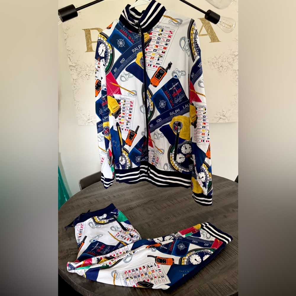 Polo by Ralph Lauren Multicolor Nautical Jacket and Pants